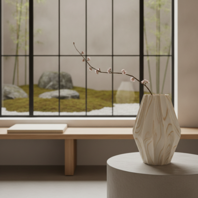 Waarom een vaas uit de 3D-printer perfect past in een Japandi interieur